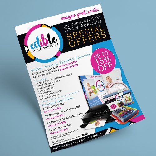 Edible Image Supplies – Flyer Design SuckerPunch Design