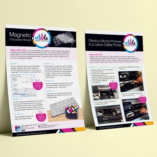 Edible Image Supplies – Guide Brochure Design SuckerPunch Design